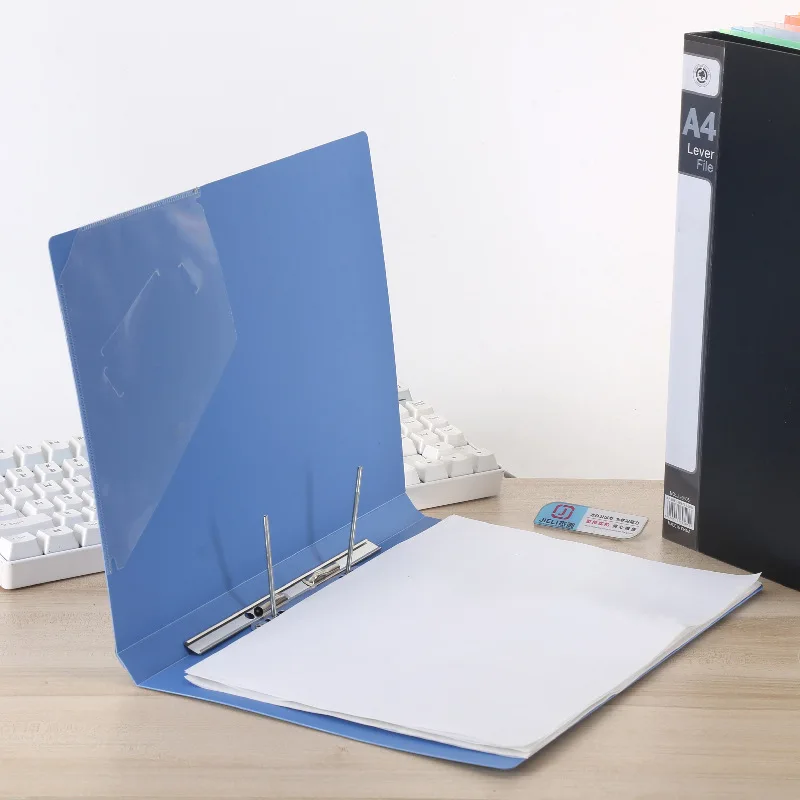 A4 Size Plastic Spring Snake Clips File Holder Poly PP Document Folder