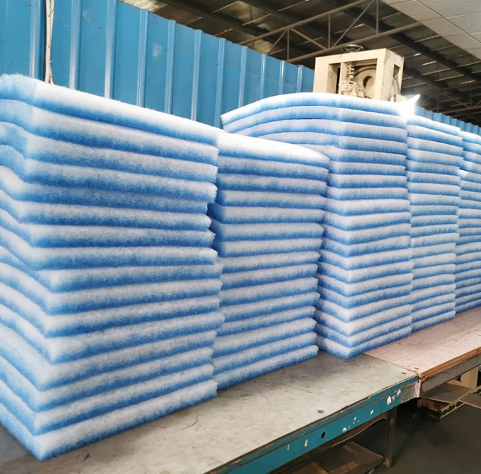 Corrosion Resistant High-Strength Blue White Cotton Filter Foam Filter Cloth Air Filter Paper For Air Purifier