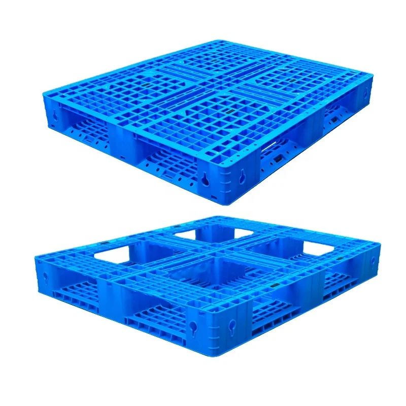 Plastic Pallet China Factory Single Faced Heavy Duty 4Ton Static Plastic Pallet Warehouse Storage Fork Pallet Wholesale Prices