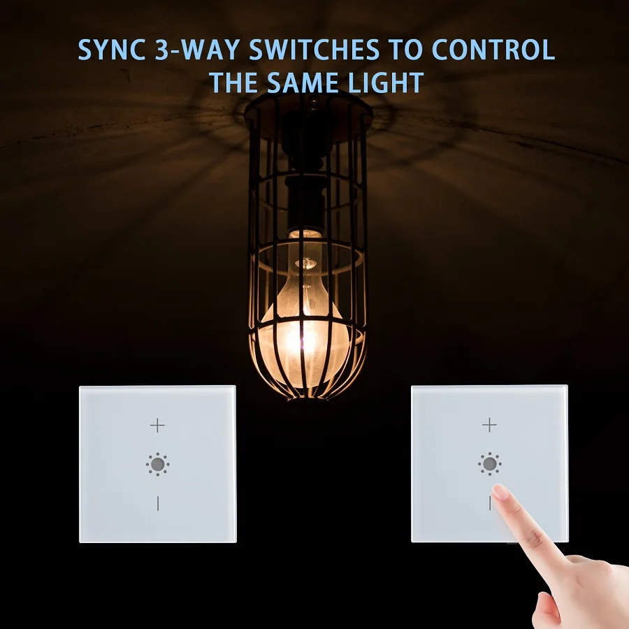 Hooanke Electrical Tuya APP Remote Control EU UK WiFi RF Smart Light Dimmer Switch