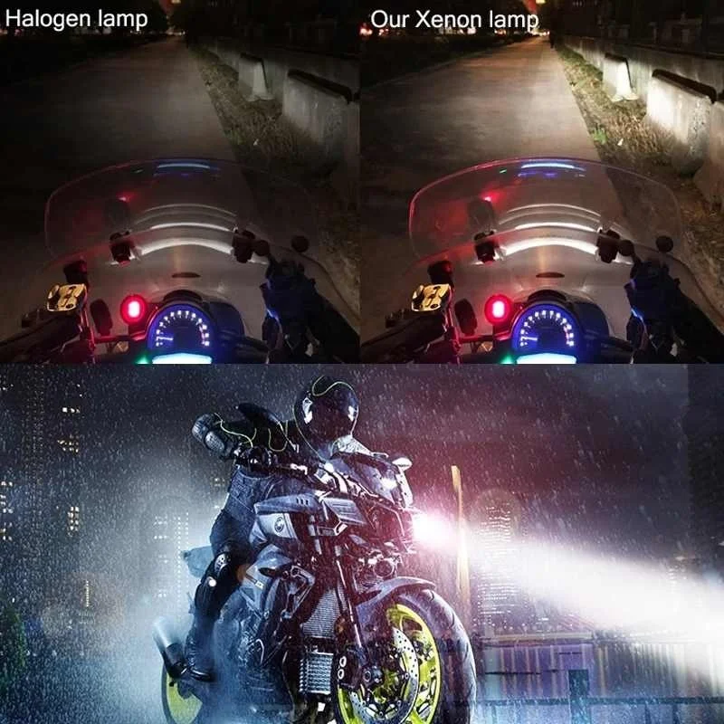 Scoote Car Auto Lamp For Cafe Racer New Super Bright Xenon H4 P15D Motorcycle Headlight Bulbs Halogen