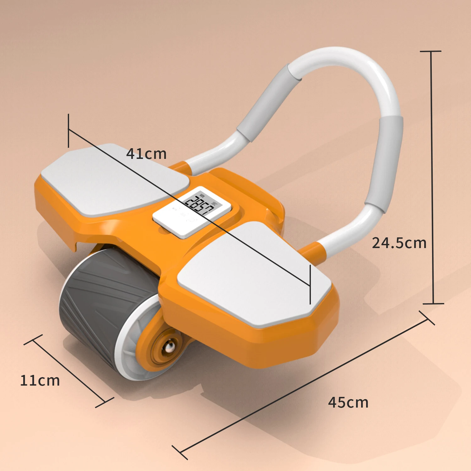 GORDON Free Sample Automatic Rebound Elbow Support Ab Rollers ab wheel roller kit Abdominal Core Exercise Wheel with Knee Mat