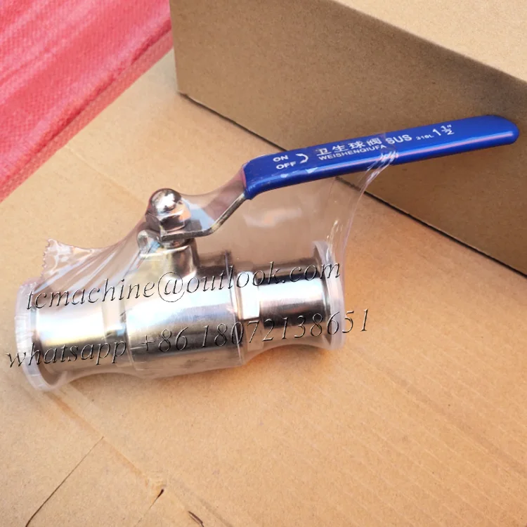 25mm stainless steel 304 1' sanitary tri clamp ball valve