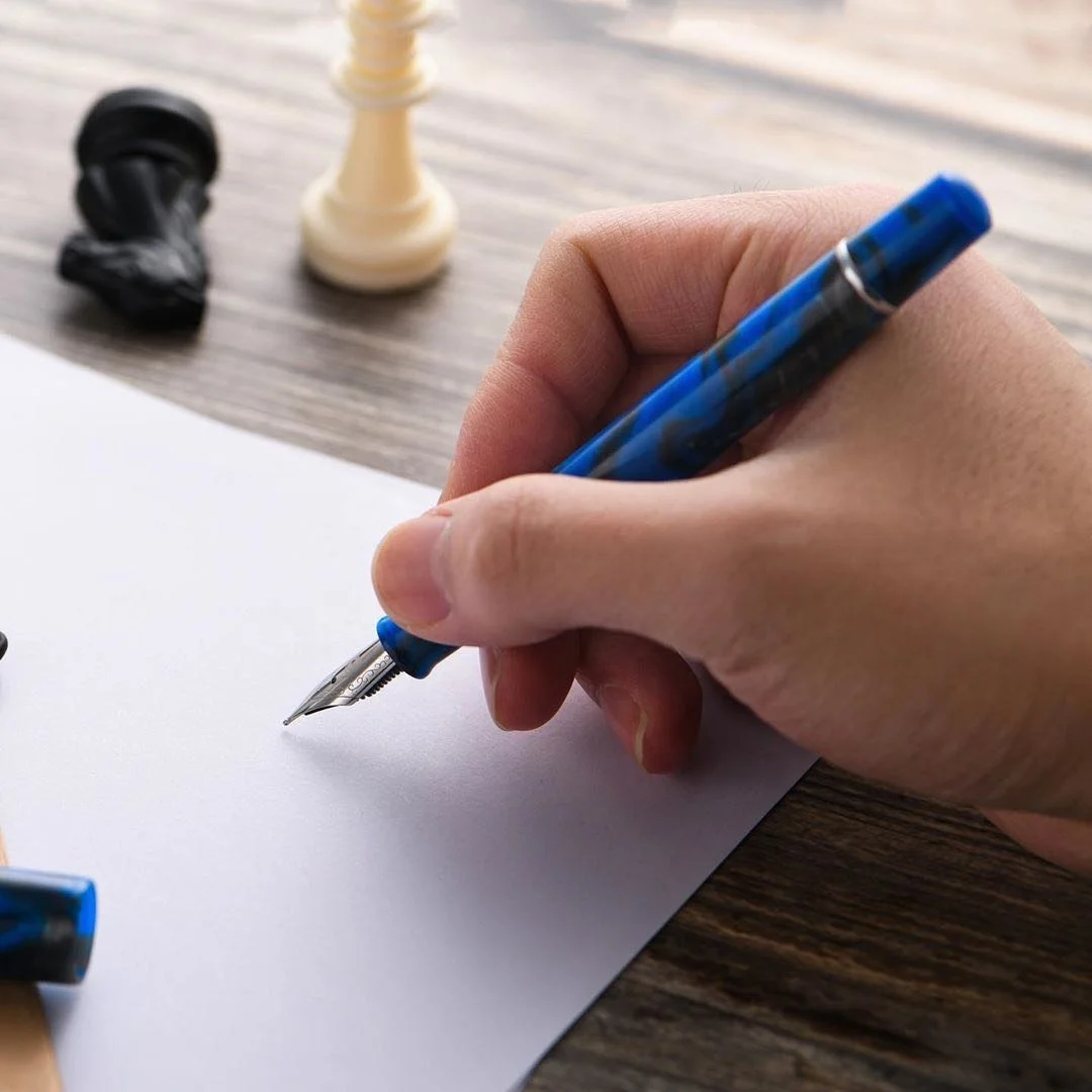 Классическая акриловая цветная Роскошная латунная роликовая ручка OEM логотип перьевая ручка