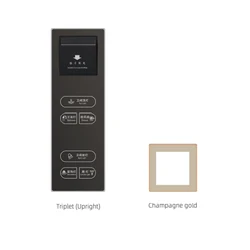 Metal frame Tuya Smart home 1 2 3 4 Gang wireless control no neutral wire Smart Wifi Light Switch