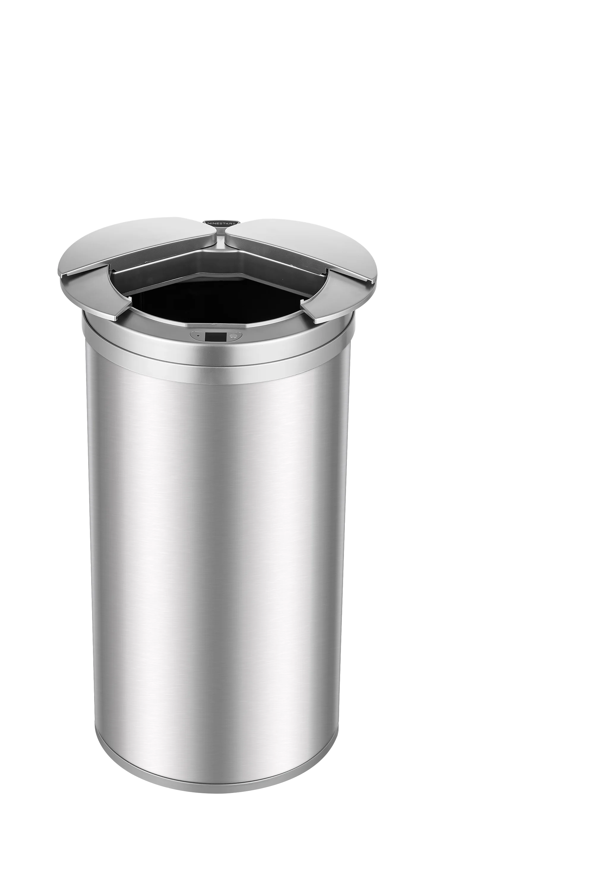 Hot selling  slide open touchless trash bin smart waste Bin lid