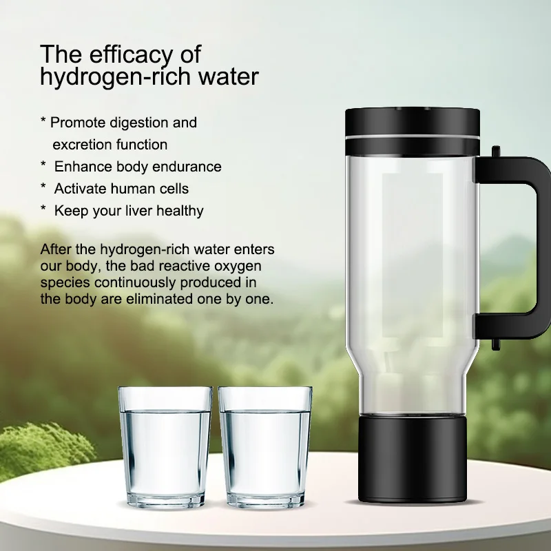 new hydrogen water bottle  generator SPE PEM high quality portable hydrogen water bottle 1000ML