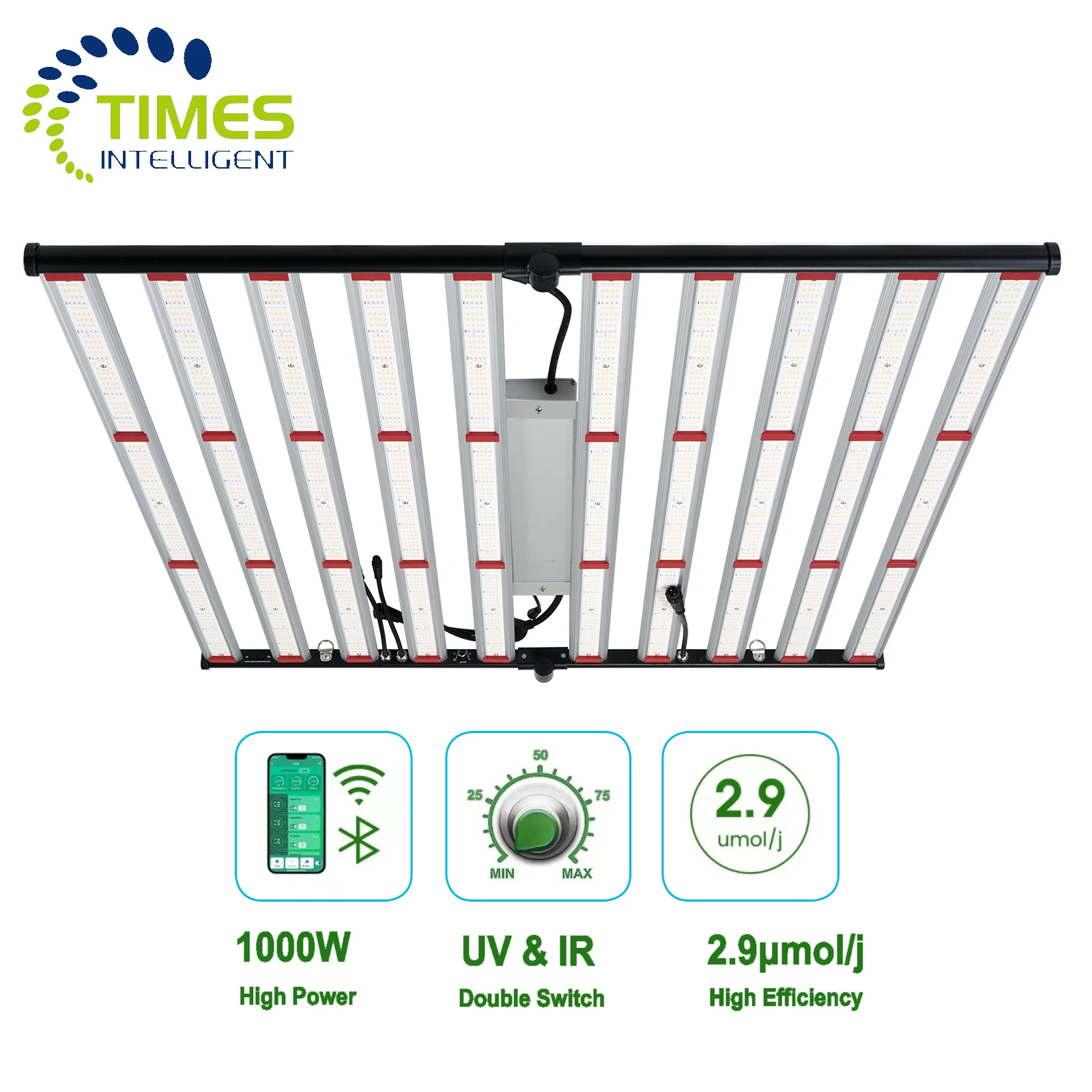 Dimmable Foldable Full Spectrum Hydroponics Indoor Horticulture 600W 800W 1000W LED Grow Light For Indoor Plant