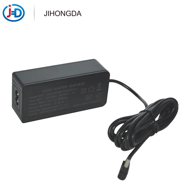 2020 proof fire pure PC 12 volt adapter 12v 3a power adapter 12v ac dc power adapter laptop with gs ce fcc cul