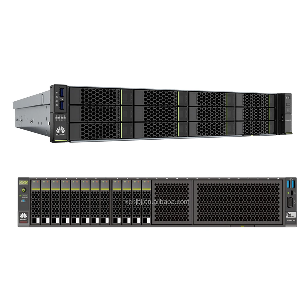 FusionServer 2U rack  2288HV6 server 12*3.5 Chassis16/32 ram 4310 2.1GHz cpu 4T 6T-16T Disk 9560-8i 4G Raid Card 1500W Power
