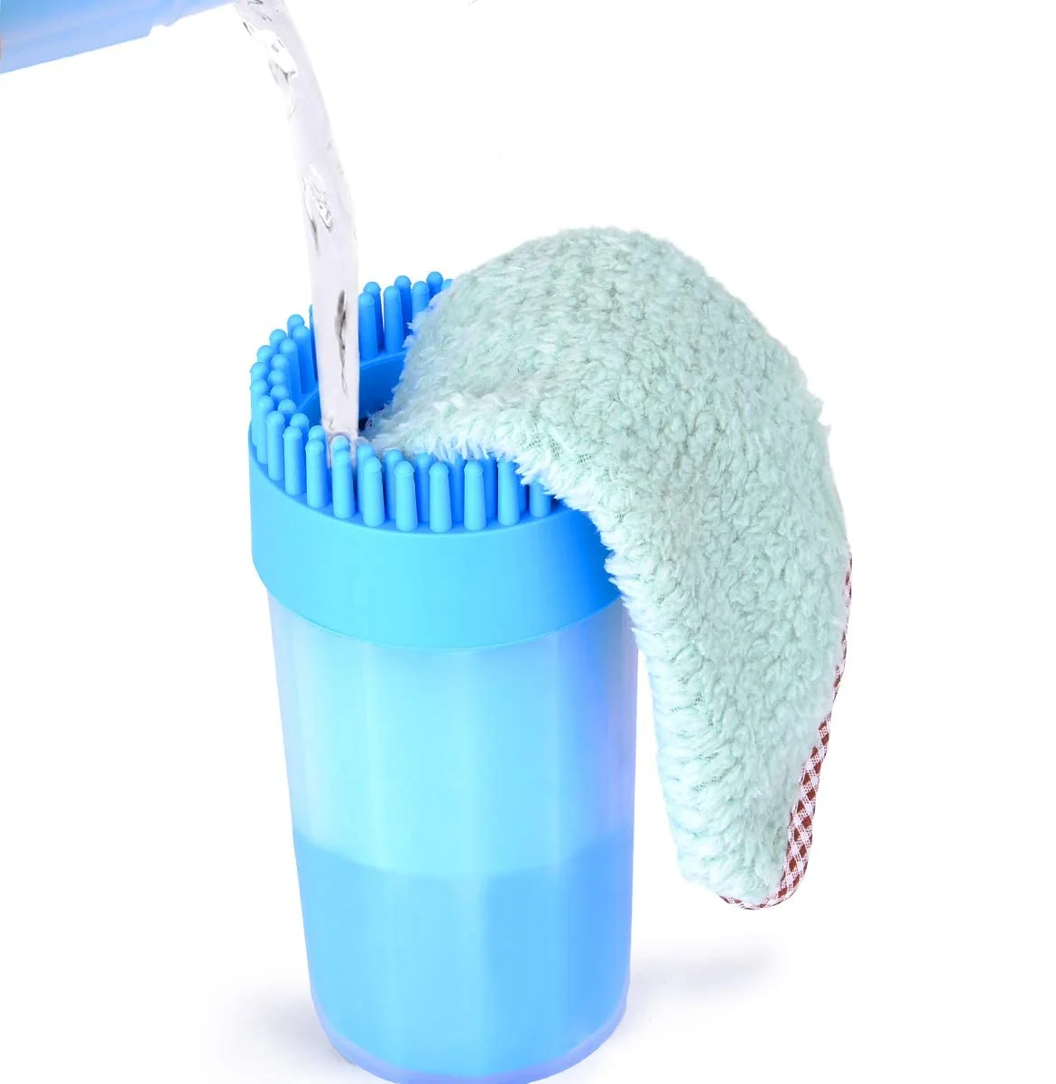 Оптовая продажа, обновленный очиститель для собак 2 в 1, очиститель лап собаки, щетка для ухода за собакой, мытье стаканов, инструмент для мытья мягких лап