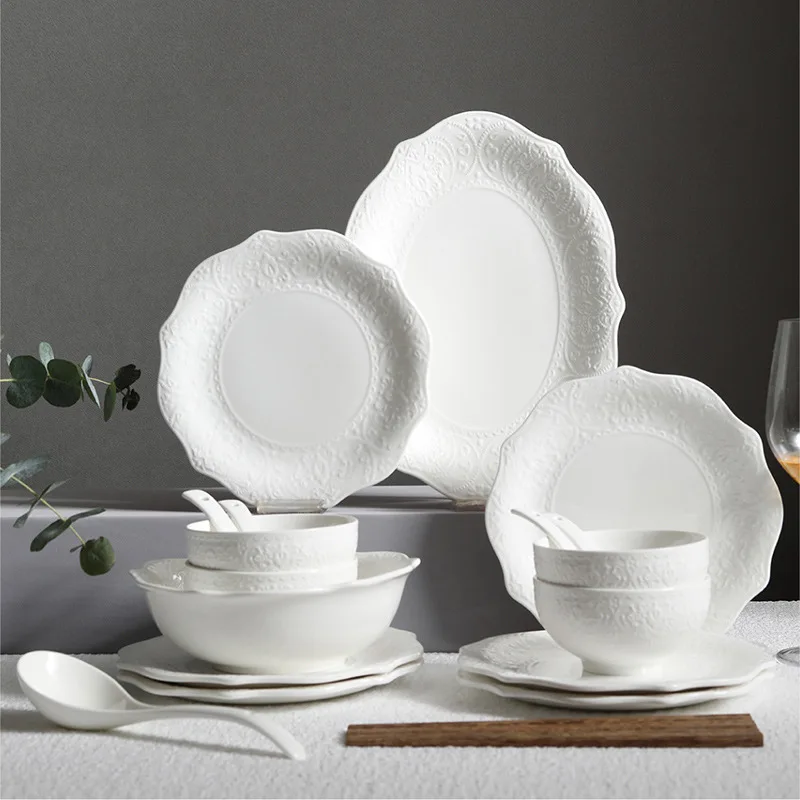Tableware Set Phnom Penh Ceramic Nordic Creative European Bone China Home Dinnerware Sets All-season