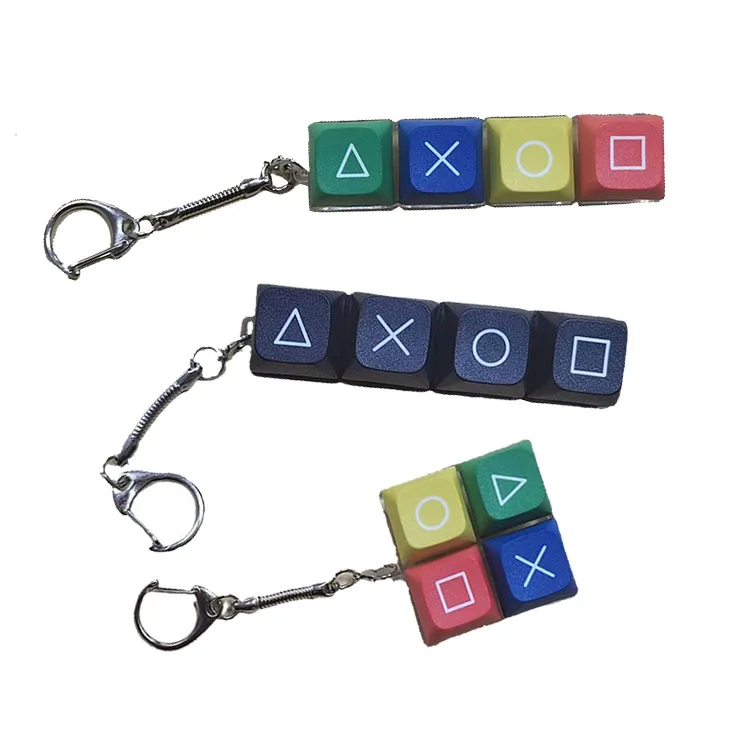 Decompression Gift New Arrival Wholesale Custom Logo Various Colors Metal Button Keychain For Adults