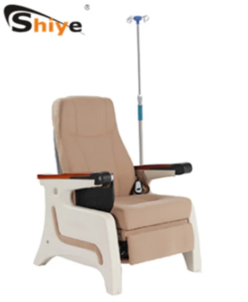 SY-504 Good Price Luxury Electric Adjustable Hospital Infusion Chair Transfusion IV with Writing Board
