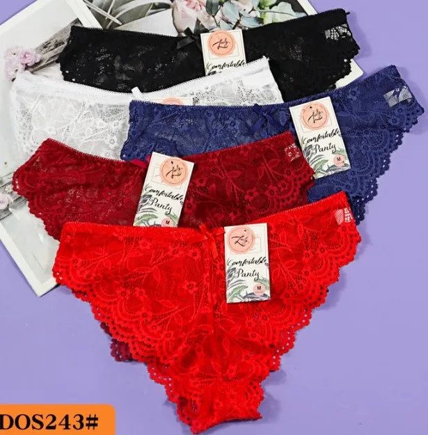 Factory direct selling hot teenage adult women sexy lace bow hollowed out breathable comfortable traceless women panties