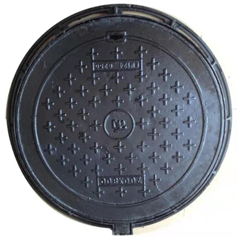 E600 lockable double-layer manhole cover electric ductile iron circular manhole cover