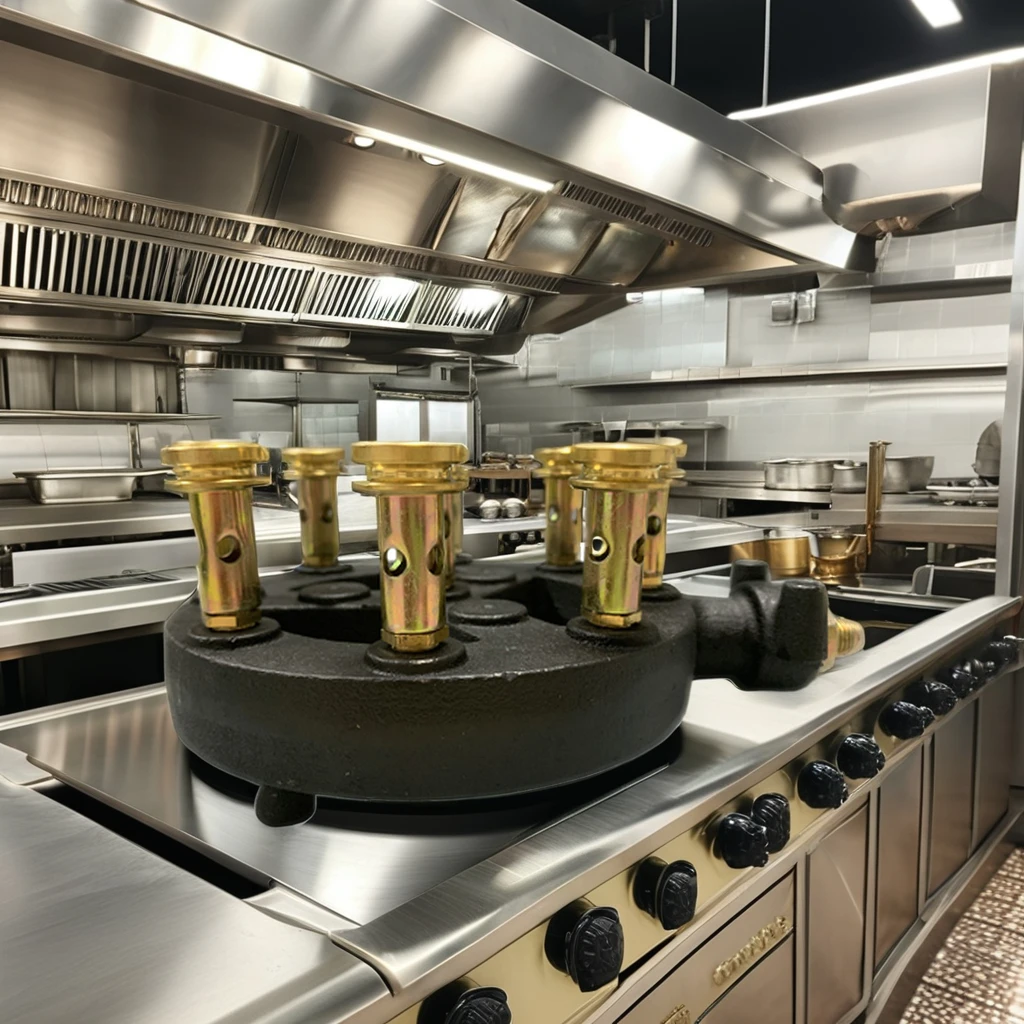 9 струй латунная Форсунка газовая горелка запасные части промышленная печь горячая Распродажа тройной новый стиль латунные форсунки системы зажигания газовая горелка