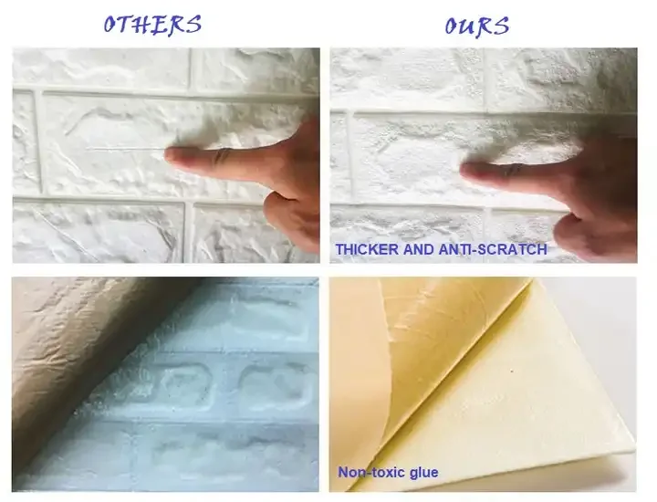 China Supplier low price reasonable price wallpaper home decoration wall stickers 3d self adhesive walls paper