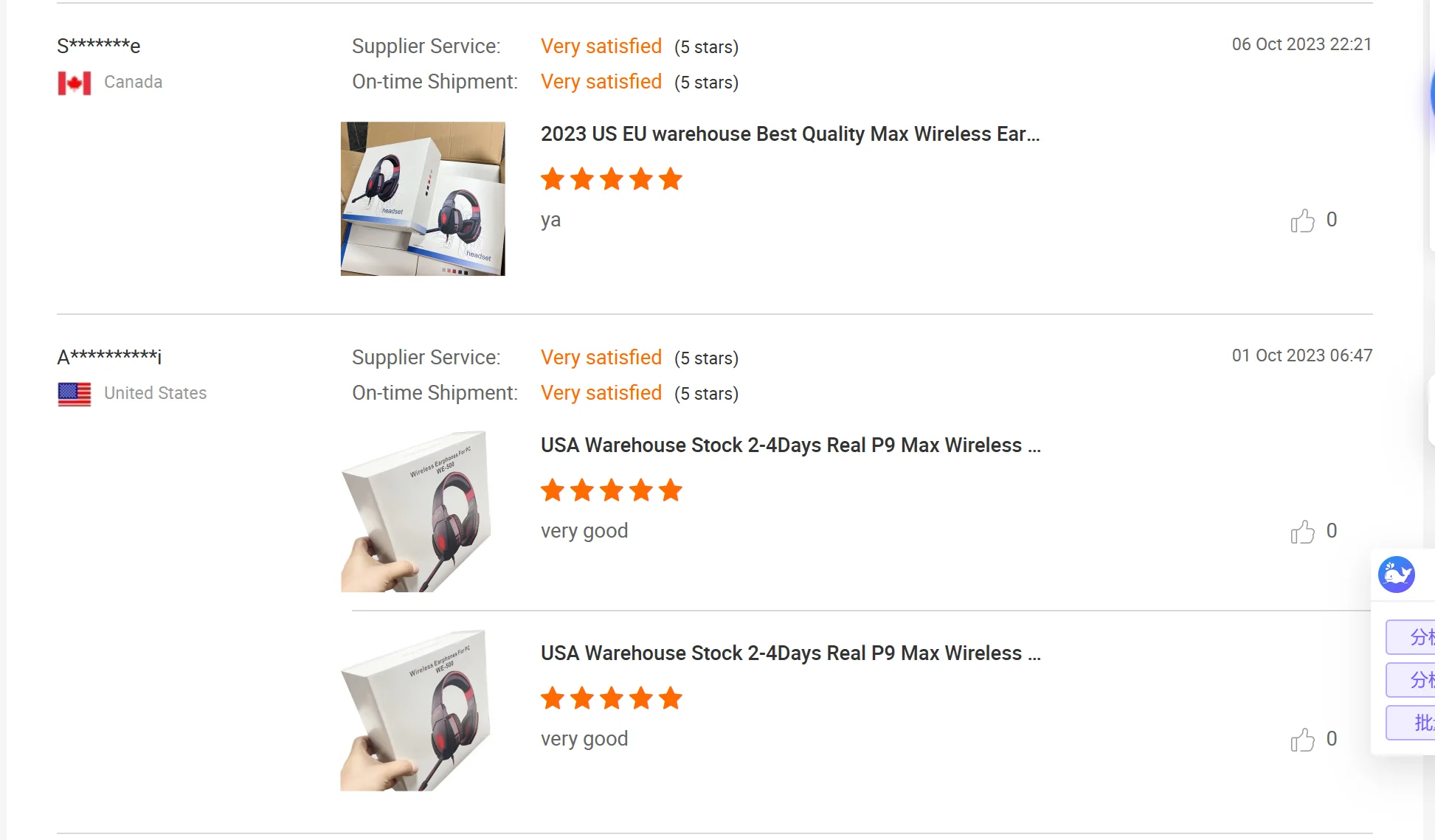 USA Warehouse Stock 2-4Days Real P9 Max Wireless Earphone Headphone Headset max P9 Earbuds With Anc Tws Gaming Headphone MAX