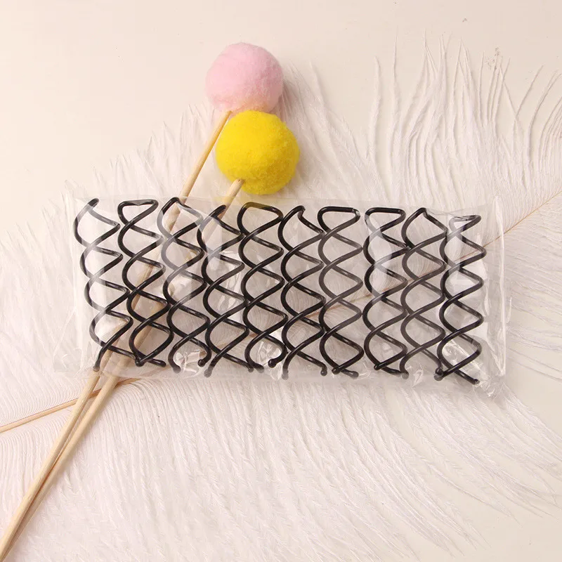 Simple DIY Alloy Hair Styling Tools Invisible Spiral Twist Bun Hair Clips Curlers Wholesale Hairpin