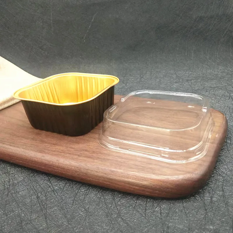 Factory Custom Aluminum Foil Box  Food Grade Disposable Packaging Aluminum Foil Box
