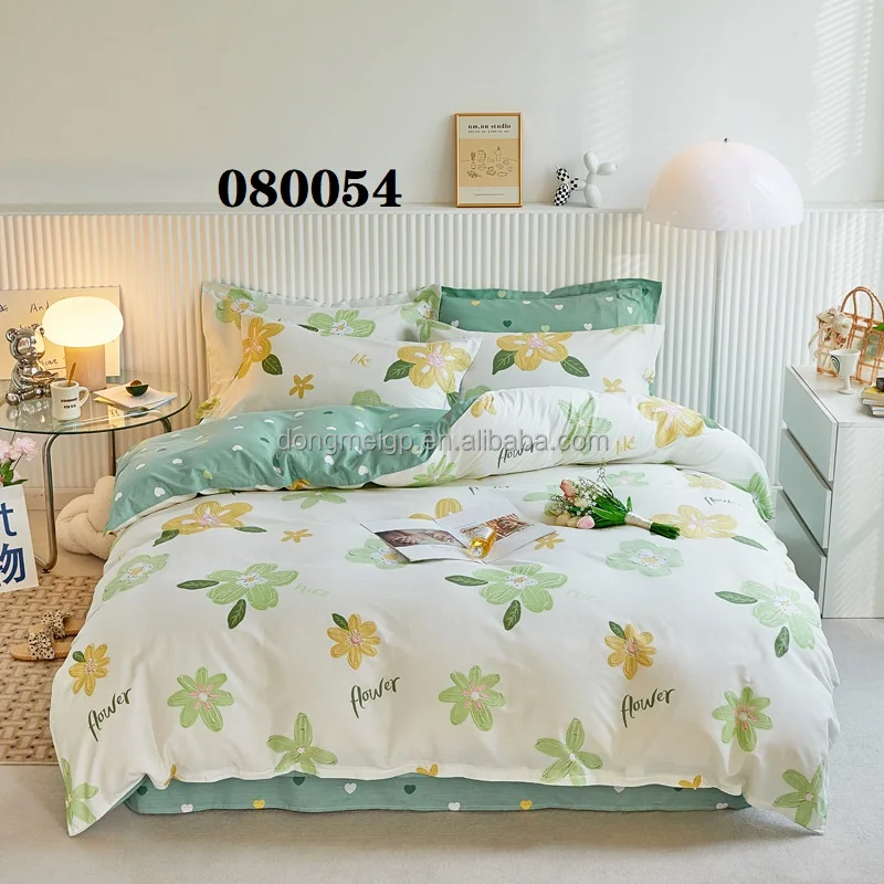 home textile 100% Cotton Duvet Cover Home 4 Pieces Bed Sheet Set Quality
