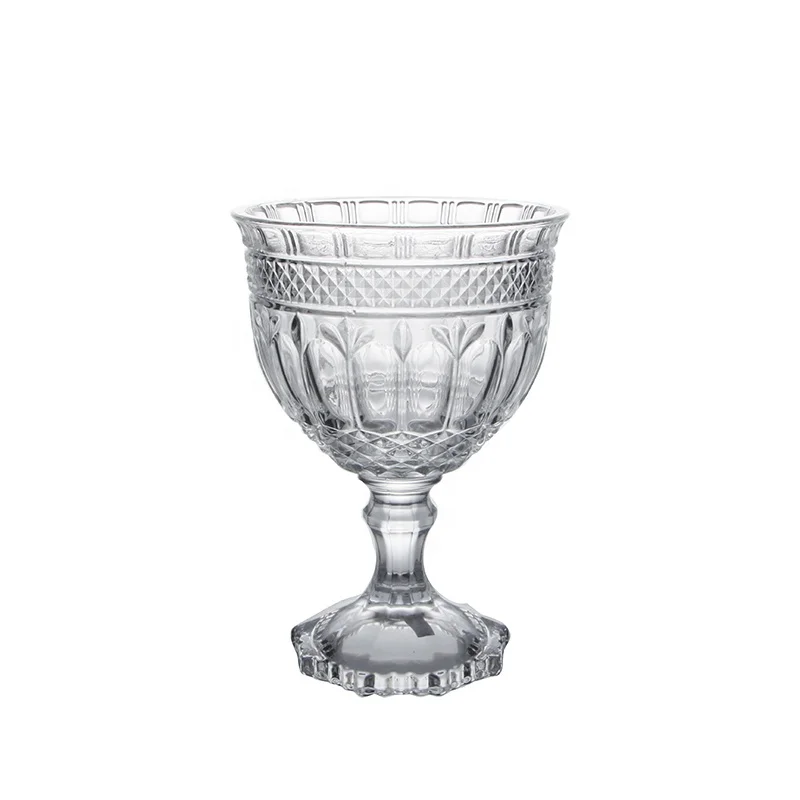 European Candy jar royal crown relief with lid glass sugar jar transparent dried fruit candy box living room decoration