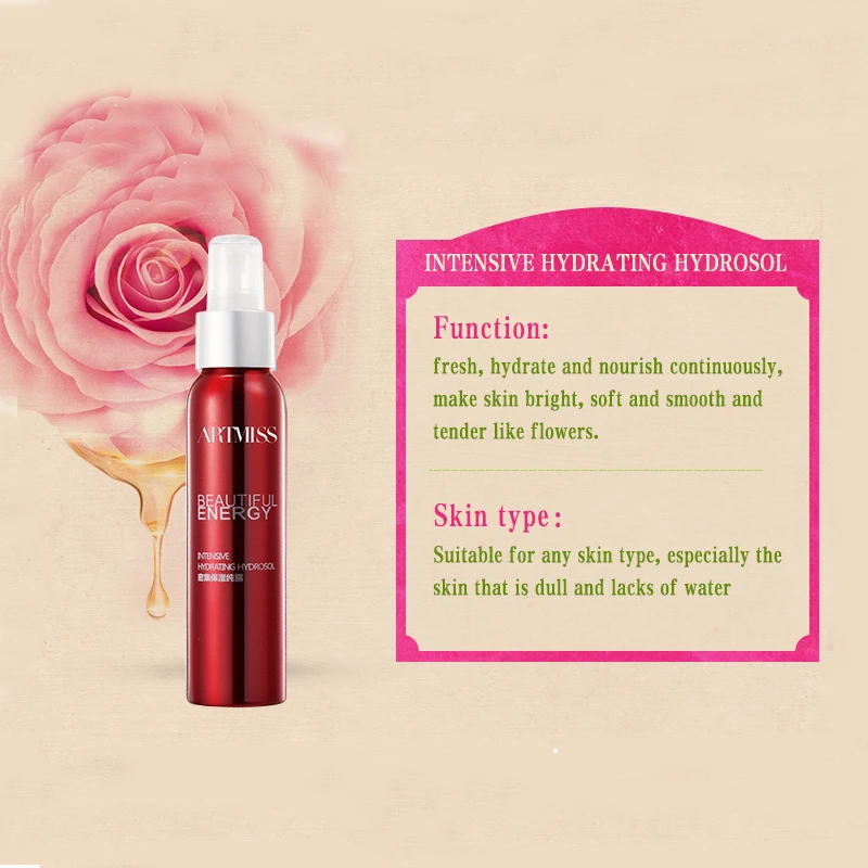  Wholesell Dew Toner 100 Pure Essential Oil Extract Damascus Rose Hydrosol OEM Moisturizing Gentle Formula Floral