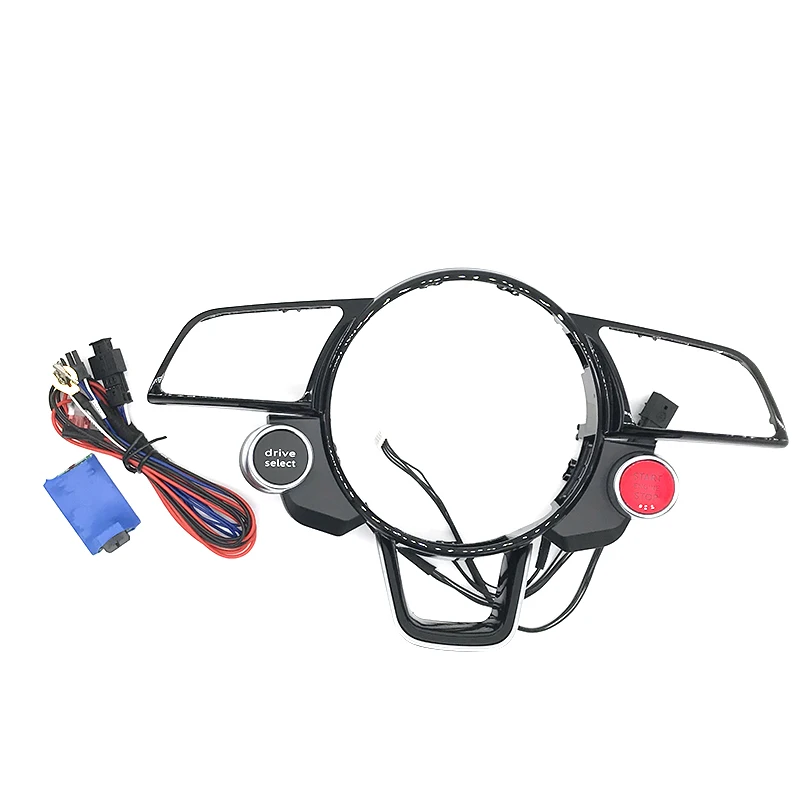 Realsun R8 Style Engine Start Stop Kit Button Drive Select Button With Bracket Pre-install For Audi For VW