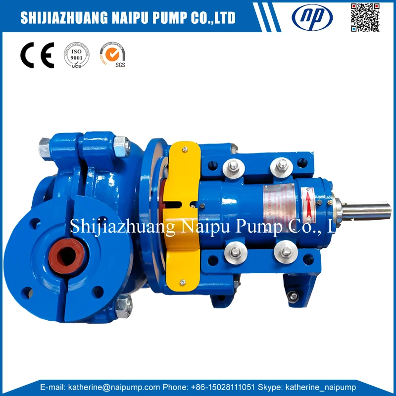 25ZJ Standard or Nonstandard Abrasive Slurries Corrosives Mining Slurry Slime Pumps