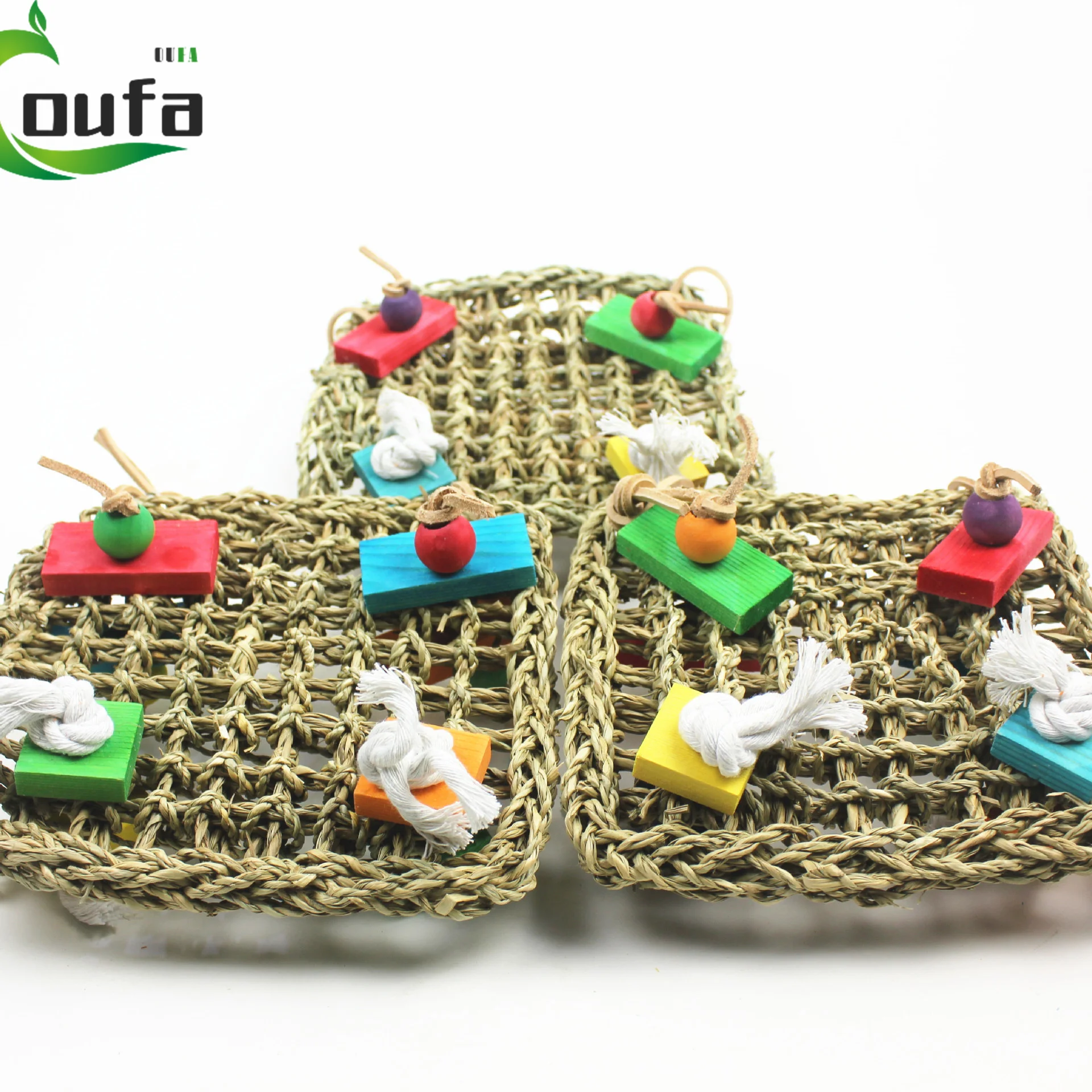 Seagrass Foraging Parrot Toy Bird Climbing Net Toy For Both Large Small Breeds Birds