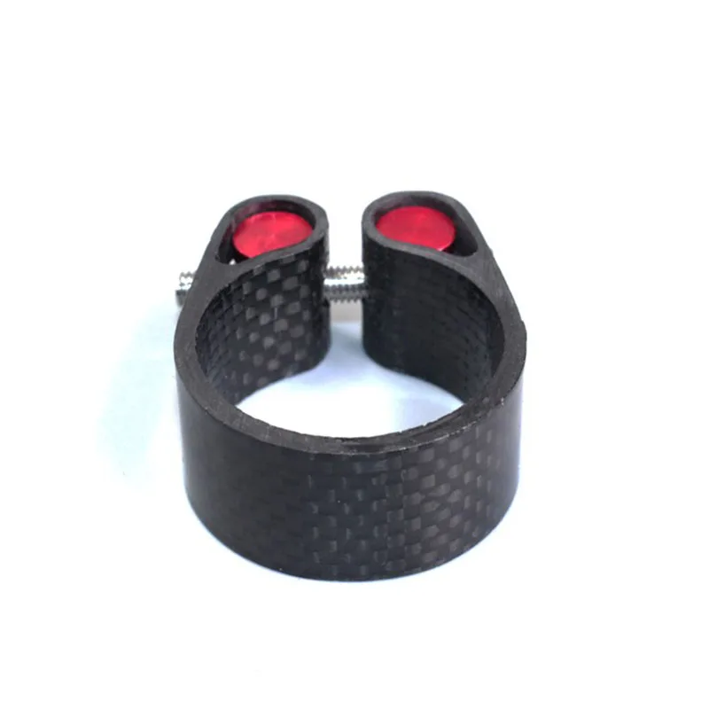 Carbon Fiber Bike Seatpost Clamp 30.2mm 34.9mm , Bicycle Cycling Bolt On Seat Locking Clamp Fit for 30.8/27.2mm Mountain Bike