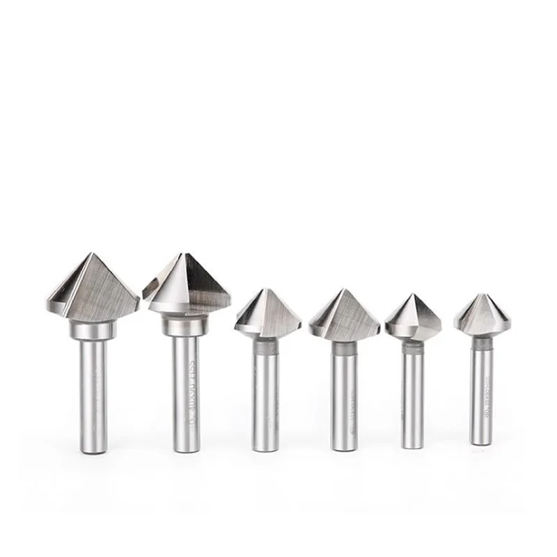 90 Degree Countersink Drill Bit Single/Three-flutes Chamfering Knife Drill Bit For Metal