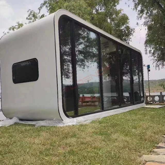Prefabricated Mini Mobile Tiny Modern Simple Tiny Steel Trailer Container House on Wheels