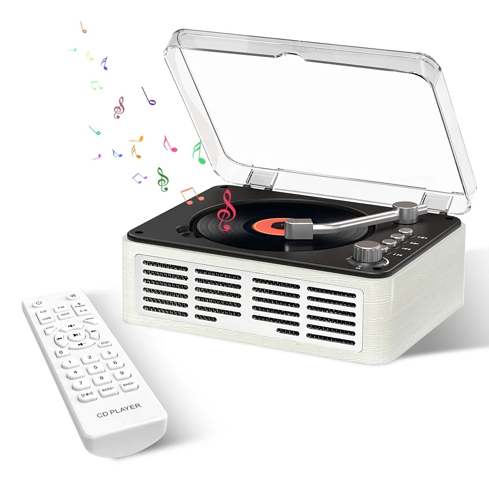 bluetooth speaker retro cd  player for Home Portable cd Player with bluetooth retro radio cd player