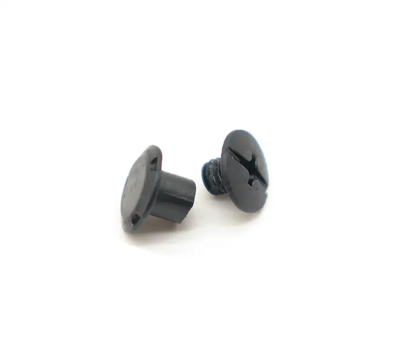 Matt Black With Nylon Patch Pf Head Round Head Stock Supply 5Mm Long Black Metal Binding Chicago Screws For Menu And Books