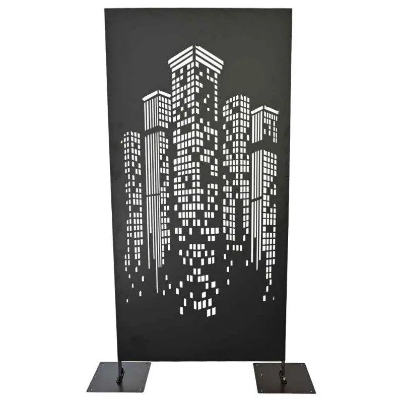 Wholesale Home Decor Room Dividers Partition Standing Metal Leaf Folding Screen