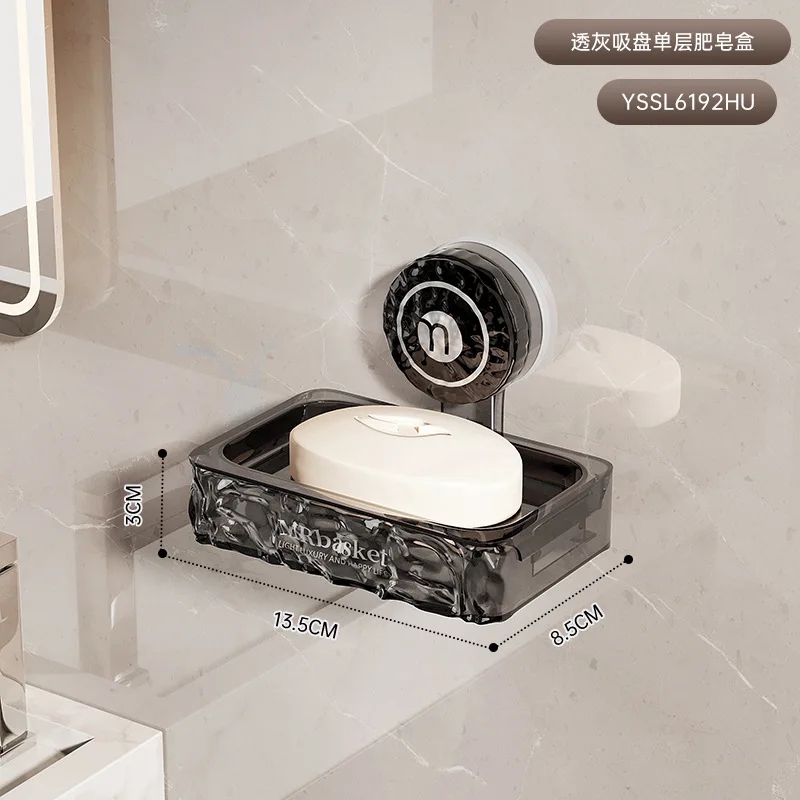 Wholesale Classic Design Square Glass Soap Dish for Hotel and Household Elegant Bathroom Accessory for Sanitary Holiday Gifts