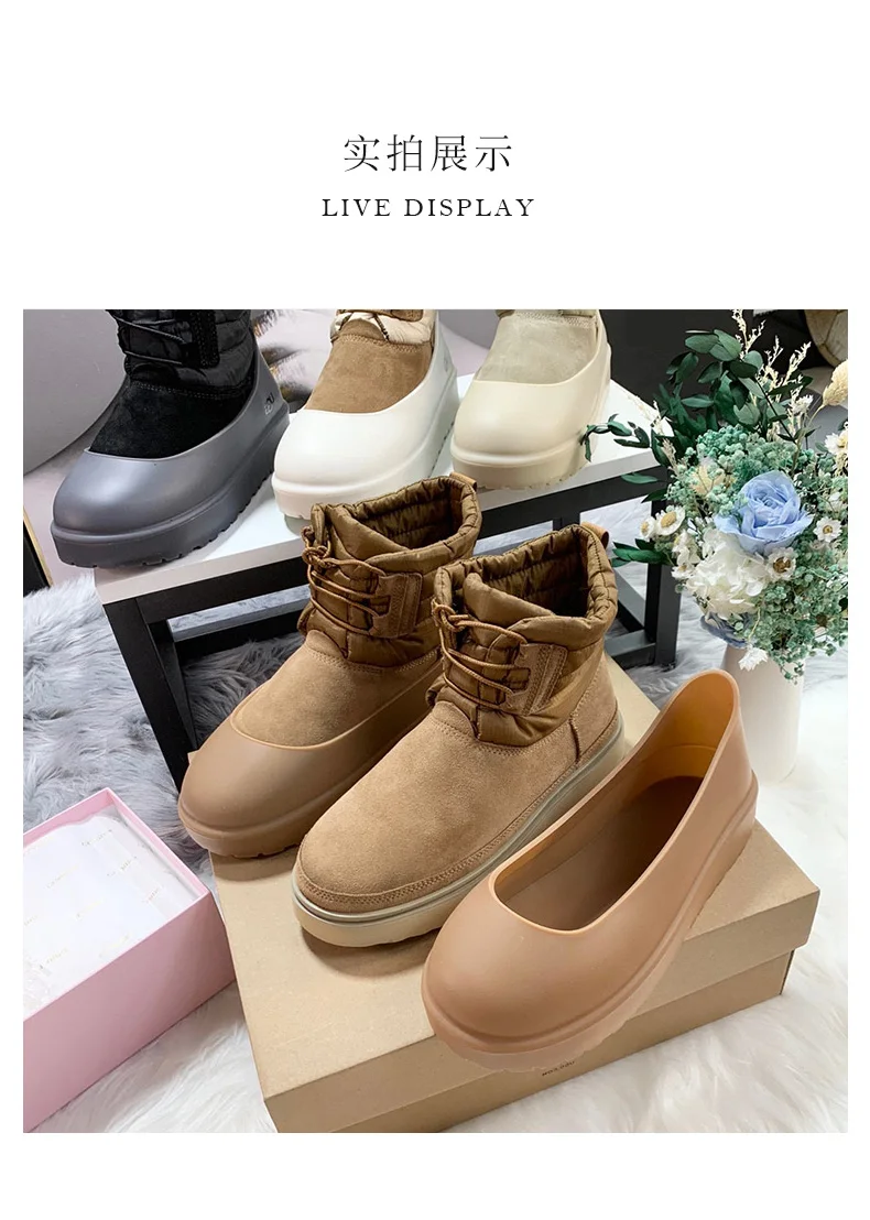 Waterproof shoes cover rain shoe cover women men Eco-friendly silicone galoshes