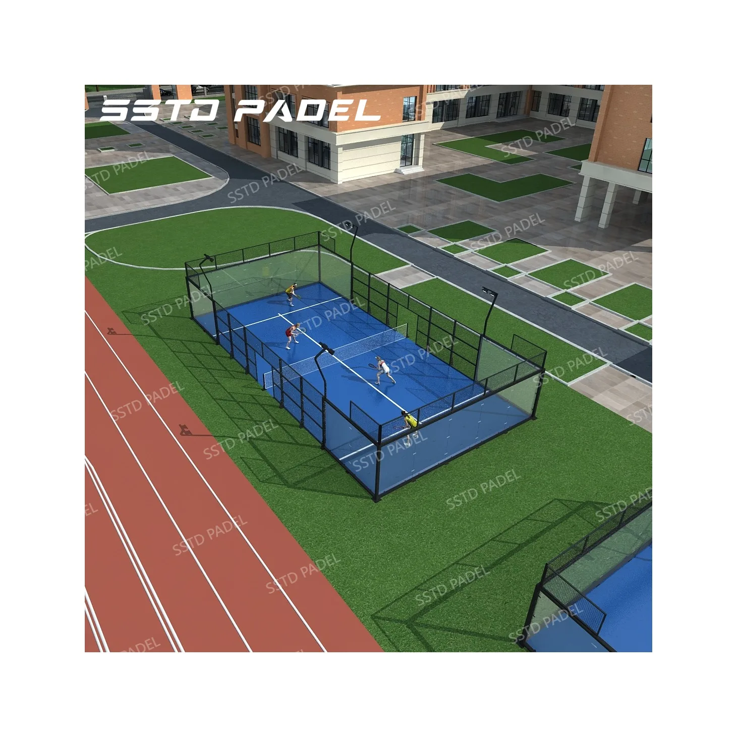 Shengshi Sports 2024 Paddle Tennis Court Buy Sport Court Company Padel Tennis Outdoor Panoramic Padel Courts Supplier