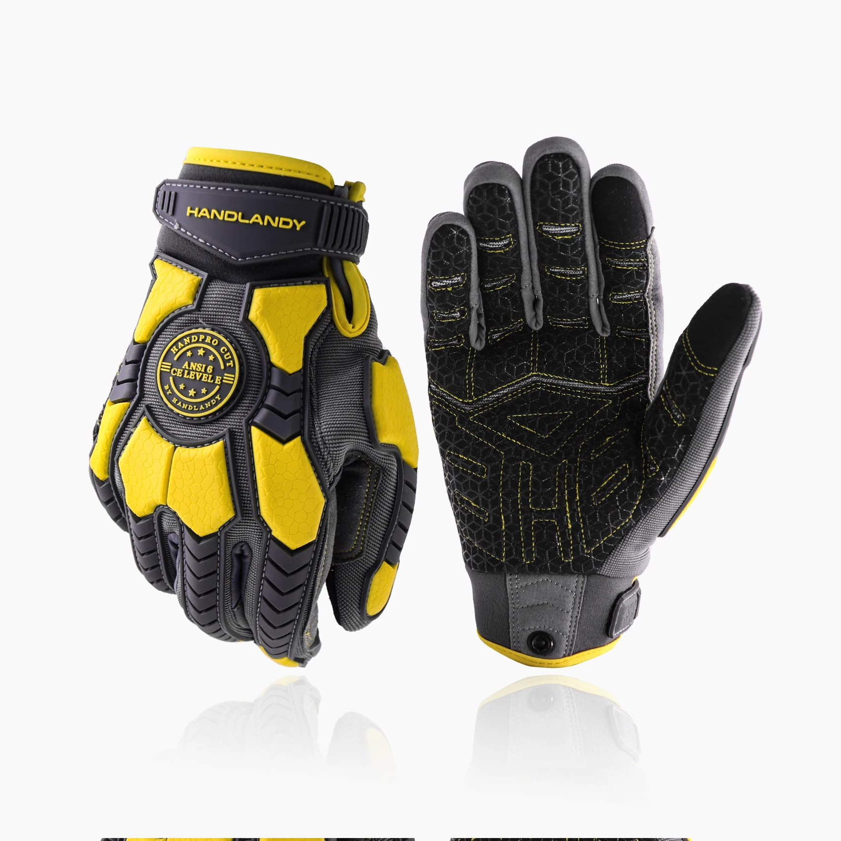 PRISAFETY EN388  Oil and Gas Gloves Impact Resistance Glove Heavy duty Industrial Work Gloves