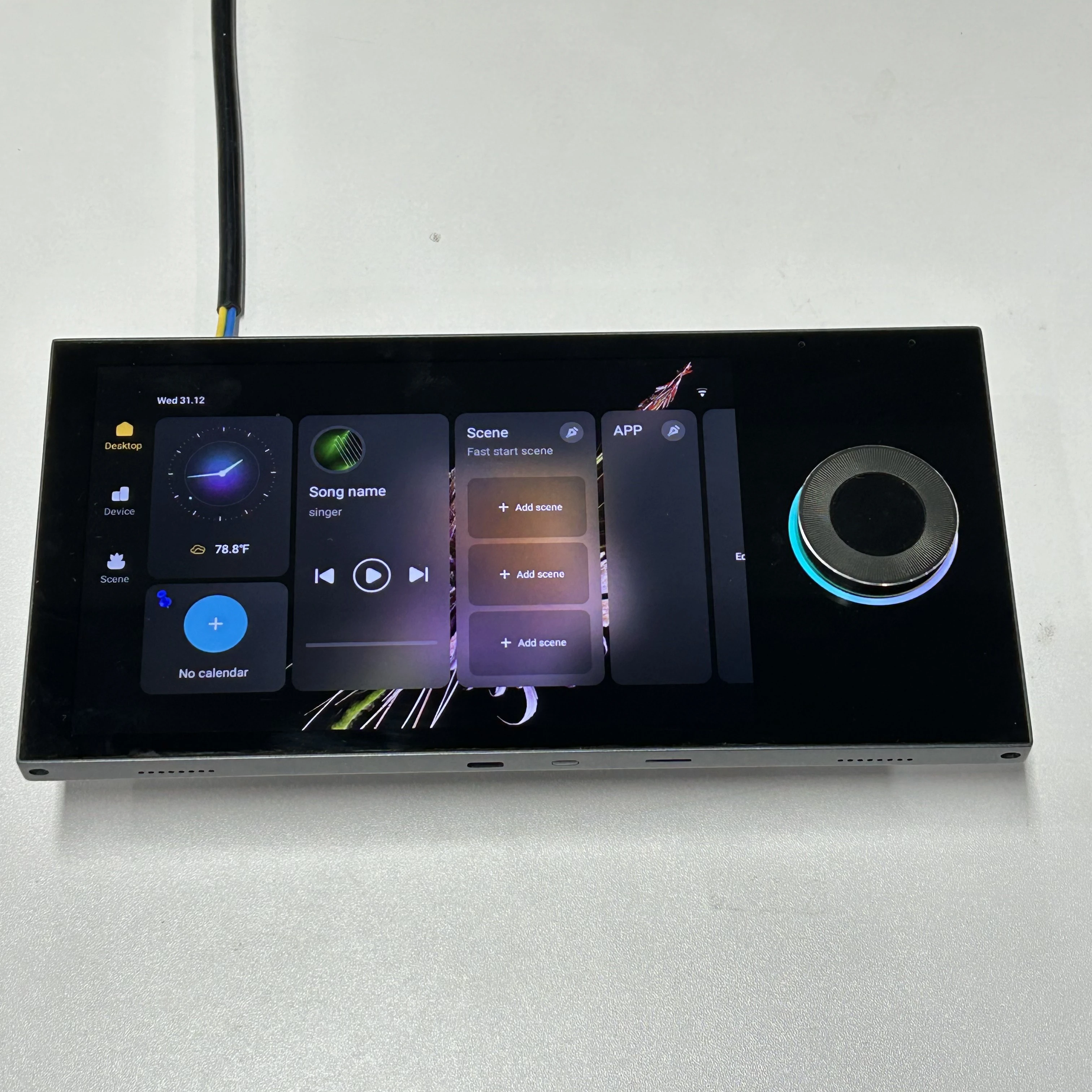 8-inch Smart Knob Control Panel - 2 Relays Are Connected To The Lamp Directly To Become A Smart Light Control Switch Screen