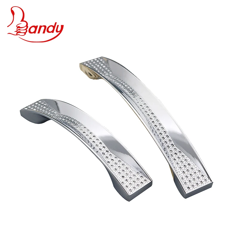 low price nice beauty high quality Zinc alloy zamak middle concave with doc like river furniture cabinet dresser handles