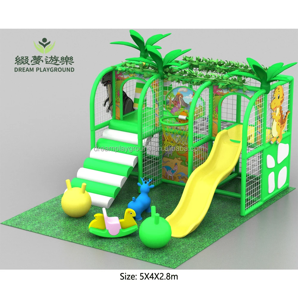 Dream customizable baby toddler children indoor small play area trampoline slide climber ball pool mini playground for kids