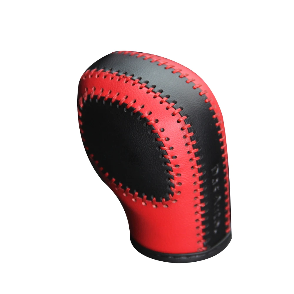 Wholesale customized anti-skid leather automobile shift knob cover Interior accessories Protective cover decoration For  tiguan