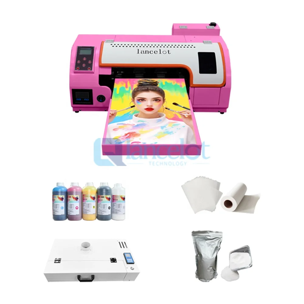 DTF A3 Printer With Shaking Powder Machine DTF Transfer PET Film Digital Printers Epson sublimation printer epson l1800