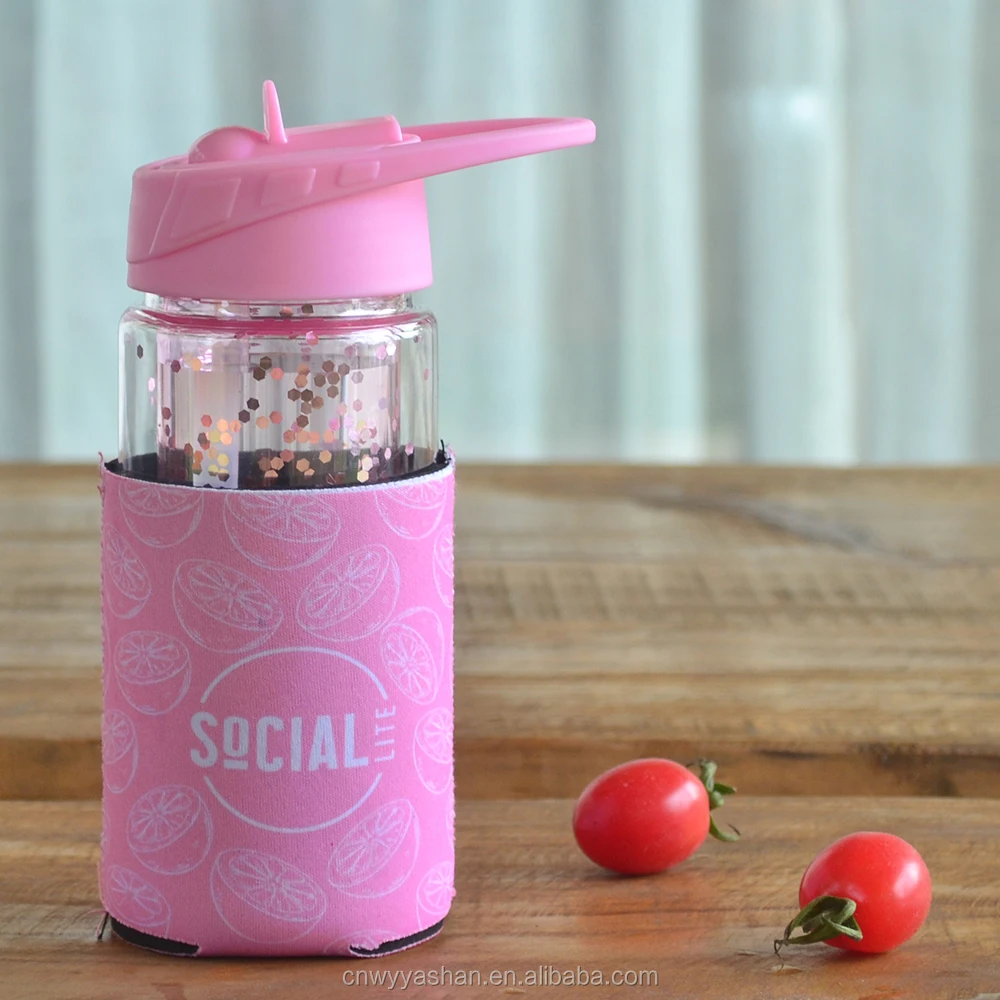 Custom Factory Price Double Plastic Wall Water Bottle Portable Mini Sport Drinking Bottle