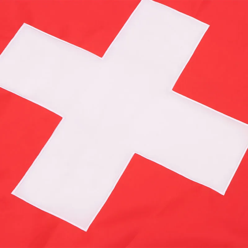 red flag with white cross picture national country swiss flags with telescopic poles