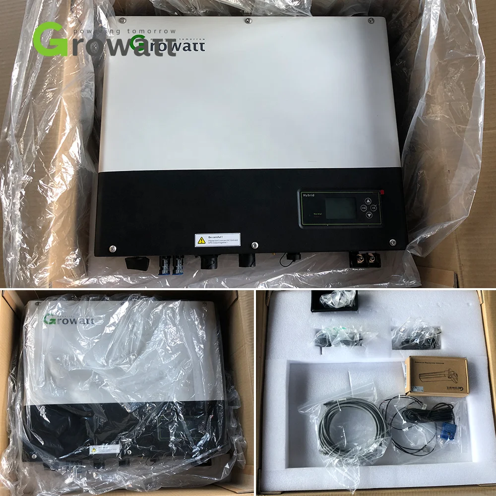 Гроватт SPH 3000-6000TL BL-UP Гибридный инвертор MPPT 48 В 3 кВт 3000 Вт 5 5000 однофазный включенный Инвертор солнечной энергии