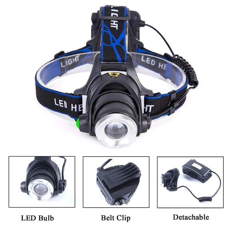 Zoomable LED Hunting Red Light Headlamp
